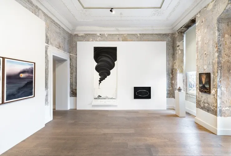 Yanardağ Sevdalısı sergisinden yerleştirme fotoğrafları